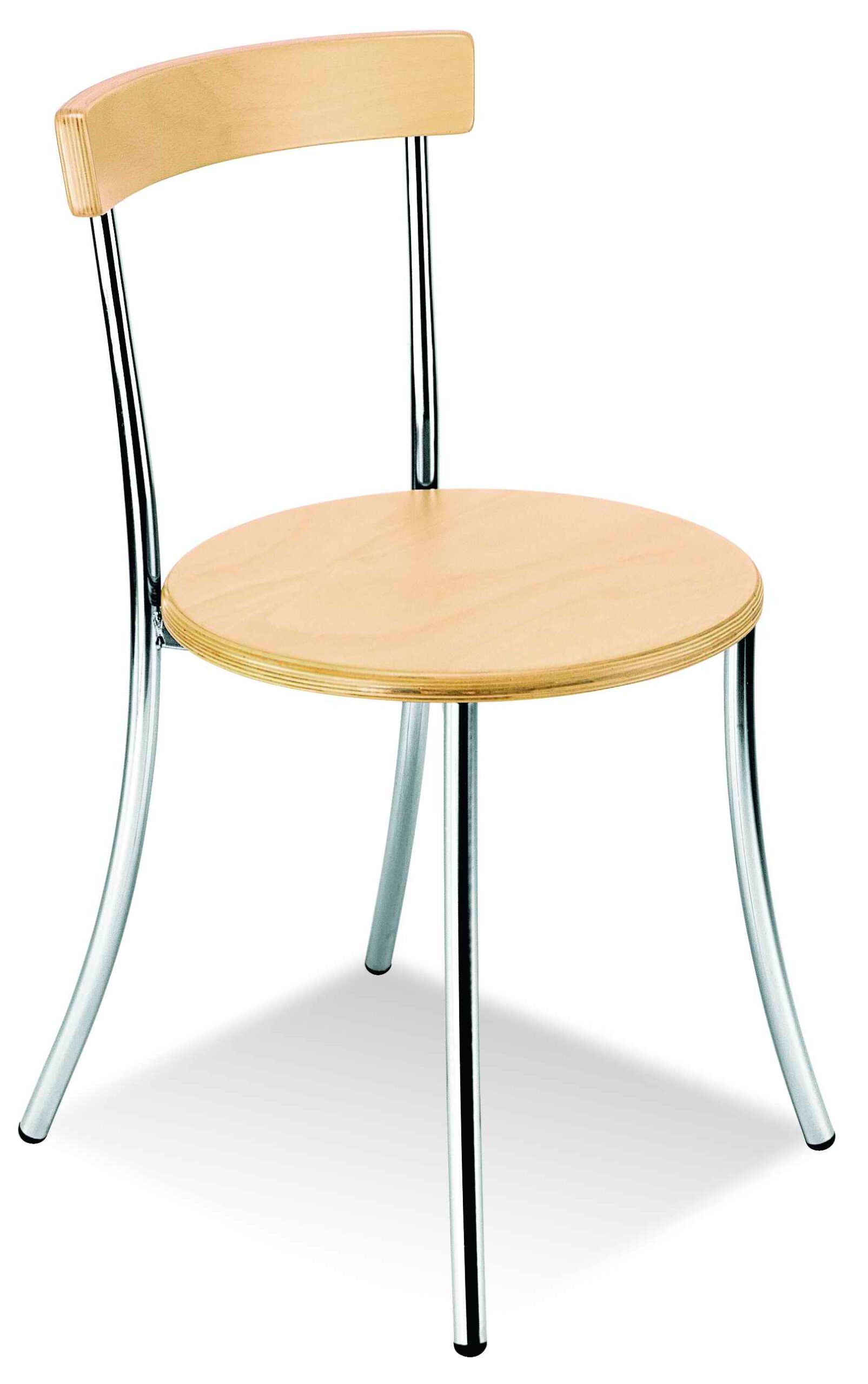 ANCA wood chrome chair